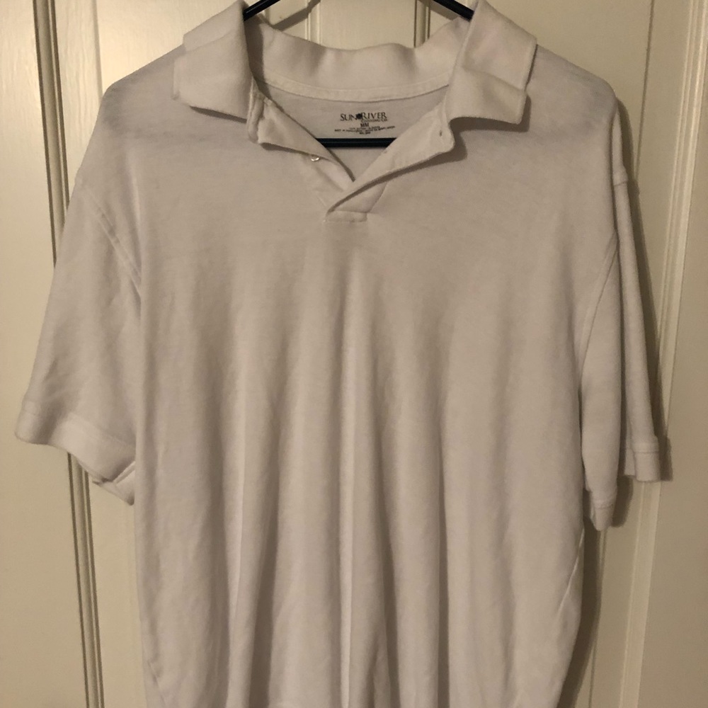 Sun River All White Polo